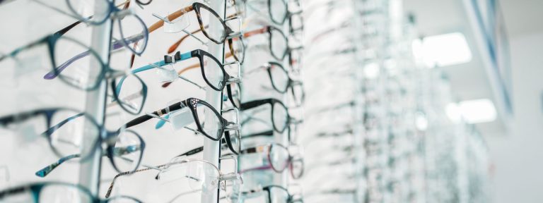A selection of spectacle frames on display at Jonathan Fransman Optometrists