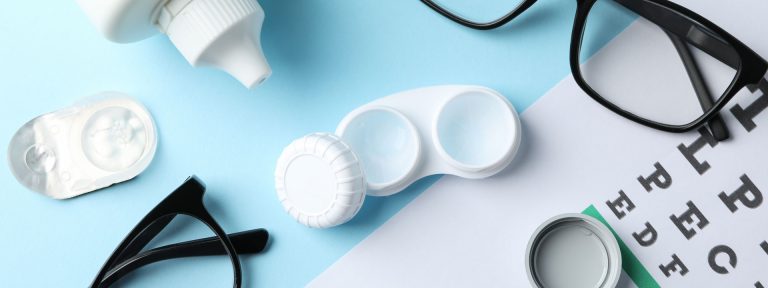 Contact Lens cases, packages and solution